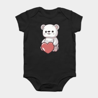 Valentine Bear Baby Bodysuit